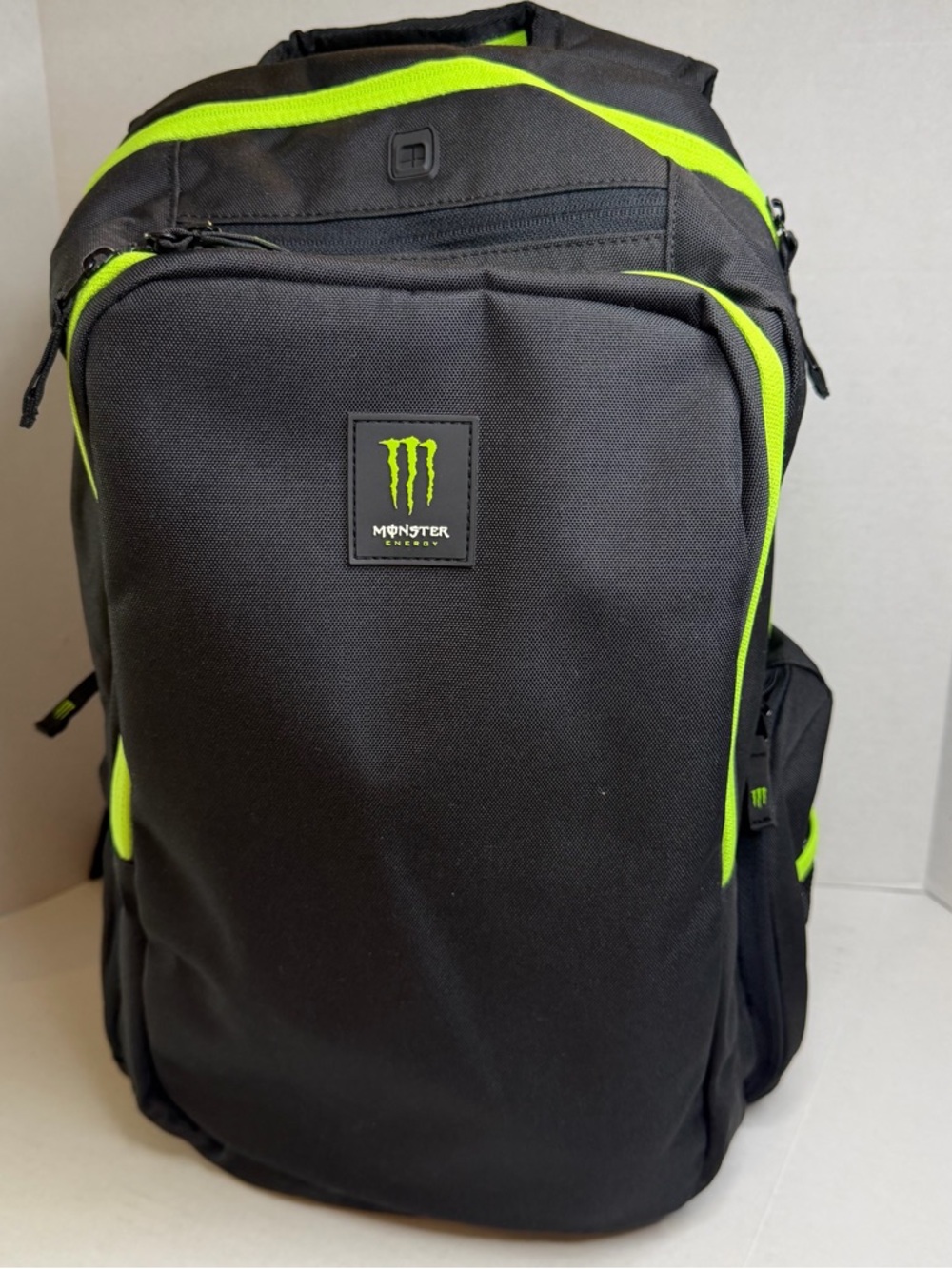 Monster Energy Black and Neon Green Men's Backpack Laptop bag